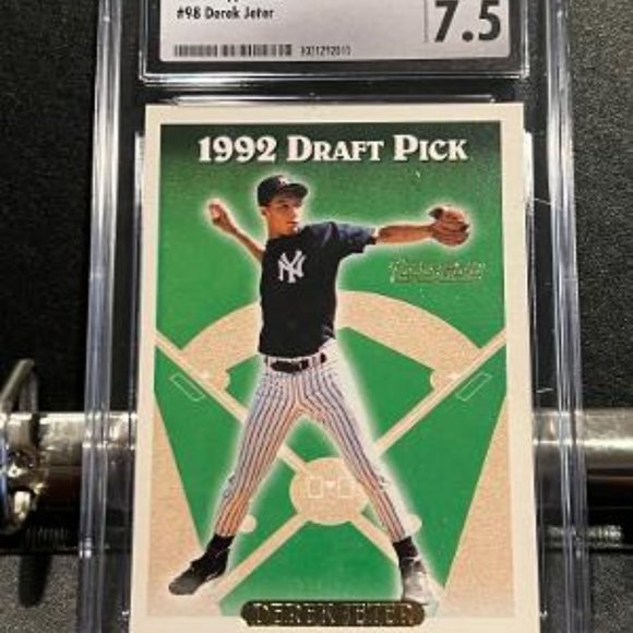 1993 TOPPS GOLD #98 DEREK JETER GRADED CSG 7.5 - Picture 1 of 4